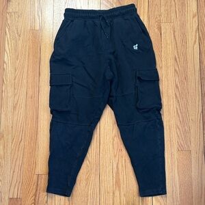 Jed North Black Cargo Sweatpants